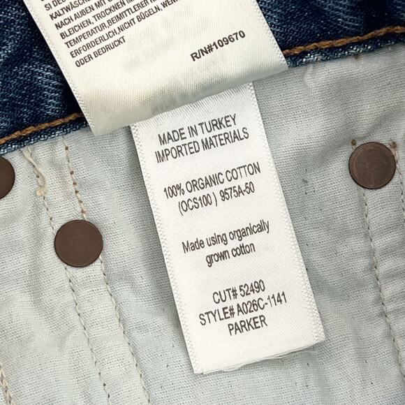 AGOLDE Parker Denim Shorts Lowkey Distressed Cutoff Women’s Size 23 Organic - Picture 4 of 5